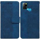 For Infinix Smart 5 X657 / Hot 10 Lite Geometric Embossed Leather Phone Case(Blue) - 1
