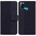 For Infinix Smart 5 X657 / Hot 10 Lite Geometric Embossed Leather Phone Case(Black) - 1