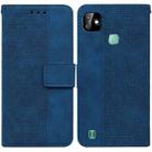 For Infinix Smart HD 2021 X612 Geometric Embossed Leather Phone Case(Blue) - 1