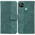 For Infinix Smart HD 2021 X612 Geometric Embossed Leather Phone Case(Green) - 1