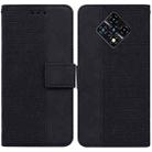 For Infinix Zero 8 X687 Geometric Embossed Leather Phone Case(Black) - 1