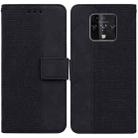 For Tecno Camon 16 Premier Geometric Embossed Leather Phone Case(Black) - 1