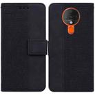 For Tecno Spark 6 Geometric Embossed Leather Phone Case(Black) - 1