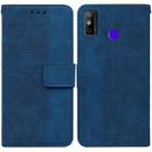 For Tecno Spark Go 2020 / Spark 6 Go Geometric Embossed Leather Phone Case(Blue) - 1