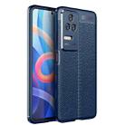 For Xiaomi Redmi K50 Litchi Texture TPU Shockproof Phone Case(Blue) - 1