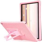 For Nokia T20 Silicone Tablet Case with Holder(Pink) - 1
