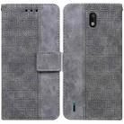 For Nokia 1.3 Geometric Embossed Leather Phone Case(Grey) - 1