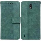 For Nokia 1.3 Geometric Embossed Leather Phone Case(Green) - 1