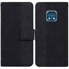 For Nokia XR20 Geometric Embossed Leather Phone Case(Black) - 1