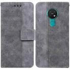 For Nokia 6.2 / 7.2 Geometric Embossed Leather Phone Case(Grey) - 1