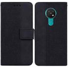 For Nokia 6.2 / 7.2 Geometric Embossed Leather Phone Case(Black) - 1