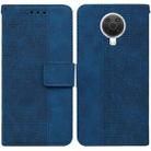 For Nokia G10 / G20 Geometric Embossed Leather Phone Case(Blue) - 1