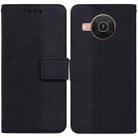 For Nokia X10 / X20 Geometric Embossed Leather Phone Case(Black) - 1