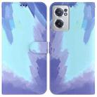 For OnePlus Nord CE 2 5G Watercolor Pattern Horizontal Flip Leather Phone Case(Winter Snow) - 1