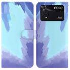 For Xiaomi Redmi Poco M4 Pro Watercolor Pattern Horizontal Flip Leather Phone Case(Winter Snow) - 1