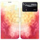 For Xiaomi Poco X4 Pro 5G Watercolor Pattern Horizontal Flip Leather Phone Case(Spring Cherry) - 1