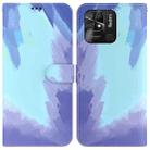 For Xiaomi Redmi 10C Watercolor Pattern Horizontal Flip Leather Phone Case(Winter Snow) - 1