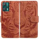 For OPPO Realme 9 Pro+ Tiger Embossing Pattern Horizontal Flip Leather Phone Case(Brown) - 1