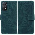 For Xiaomi Redmi Note 11 Pro 4G/5G Overseas Version Tiger Embossing Pattern Horizontal Flip Leather Phone Case(Green) - 1