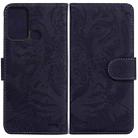 For ZTE Blade A52 Tiger Embossing Pattern Horizontal Flip Leather Phone Case(Black) - 1