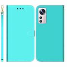 For Xiaomi 12 / 12X Imitated Mirror Surface Horizontal Flip Leather Phone Case(Mint Green) - 1