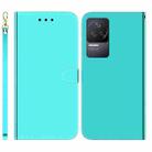 For Xiaomi Redmi K50 / K50 Pro Imitated Mirror Surface Horizontal Flip Leather Phone Case(Mint Green) - 1