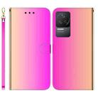 For Xiaomi Redmi K40S Imitated Mirror Surface Horizontal Flip Leather Phone Case(Gradient Color) - 1