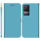 For Xiaomi Redmi K40S Imitated Mirror Surface Horizontal Flip Leather Phone Case(Blue) - 1