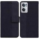 For OnePlus Nord CE 2 5G Geometric Embossed Leather Phone Case(Black) - 1