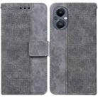 For OnePlus Nord N20 5G Geometric Embossed Leather Phone Case(Grey) - 1