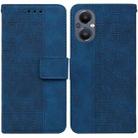 For OnePlus Nord N20 5G Geometric Embossed Leather Phone Case(Blue) - 1