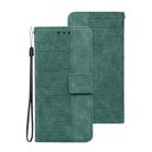 For Samsung Galaxy A03 164mm Geometric Embossed Leather Phone Case(Green) - 2