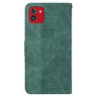 For Samsung Galaxy A03 164mm Geometric Embossed Leather Phone Case(Green) - 3