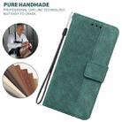 For Samsung Galaxy A03 164mm Geometric Embossed Leather Phone Case(Green) - 4