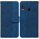 For Samsung Galaxy A10e / A20e Geometric Embossed Leather Phone Case(Blue) - 1