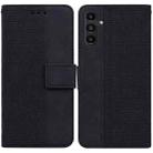 For Samsung Galaxy A13 5G Geometric Embossed Leather Phone Case(Black) - 1