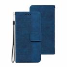 For Samsung Galaxy M42 5G Geometric Embossed Leather Phone Case(Blue) - 2