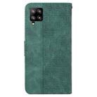 For Samsung Galaxy M42 5G Geometric Embossed Leather Phone Case(Green) - 3