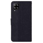 For Samsung Galaxy M42 5G Geometric Embossed Leather Phone Case(Black) - 3