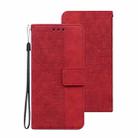 For Samsung Galaxy M42 5G Geometric Embossed Leather Phone Case(Red) - 2