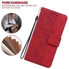 For Samsung Galaxy M42 5G Geometric Embossed Leather Phone Case(Red) - 4