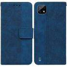 For OPPO Realme C20 / C11 2021 Geometric Embossed Leather Phone Case(Blue) - 1