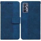 For OPPO Realme GT Master / Q3 Pro 5G Geometric Embossed Leather Phone Case(Blue) - 1