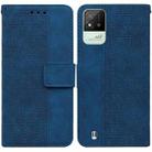 For OPPO Realme Narzo 50i Geometric Embossed Leather Phone Case(Blue) - 1