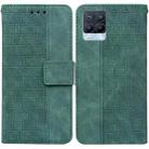 For OPPO Realme 8 / 8 Pro Geometric Embossed Leather Phone Case(Green) - 1