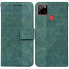 For OPPO Realme C12 / Narzo 20 Geometric Embossed Leather Phone Case(Green) - 1