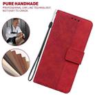 For Xiaomi 12 Pro Geometric Embossed Leather Phone Case(Red) - 7
