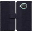 For Xiaomi Mi 10T Lite 5G Geometric Embossed Leather Phone Case(Black) - 1