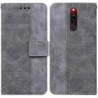 For Xiaomi Redmi 8 / 8A Geometric Embossed Leather Phone Case(Grey) - 1