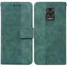 For Xiaomi Redmi Note 9 Pro / Note 9S Geometric Embossed Leather Phone Case(Green) - 1